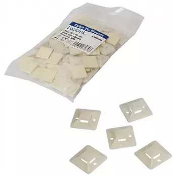 Kaablisideme kinnitus LogiLink KAB0042 Beež ABS 100 tk
