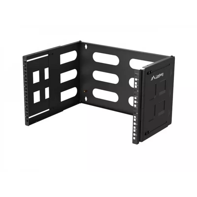 Seinale kinnitatav 19-tolline rack LANBERG 6U, sügavus 497x400/240 mm, mudel FB01-5406-10B