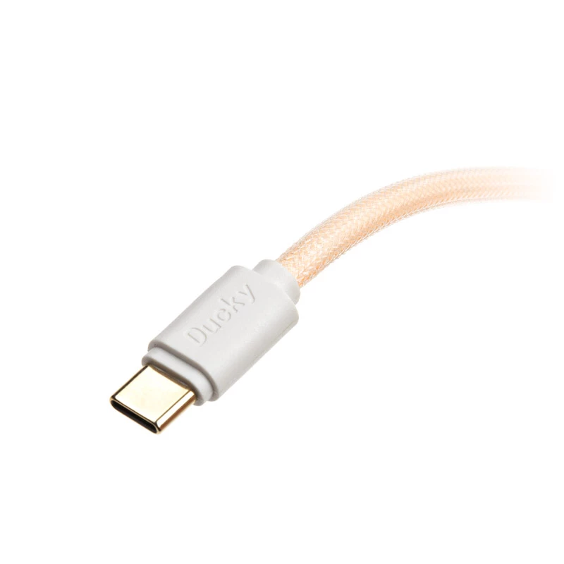 Ducky Premicord Cotton Candy spiraalkaabel, USB Type-C - USB Type-A - 1.8m