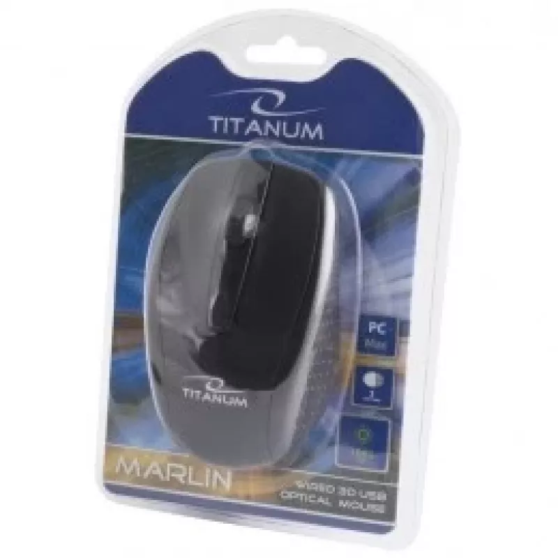 TITANUM TM110K hiir Mõlemakäeline USB Type-A Optiline 1000 DPI