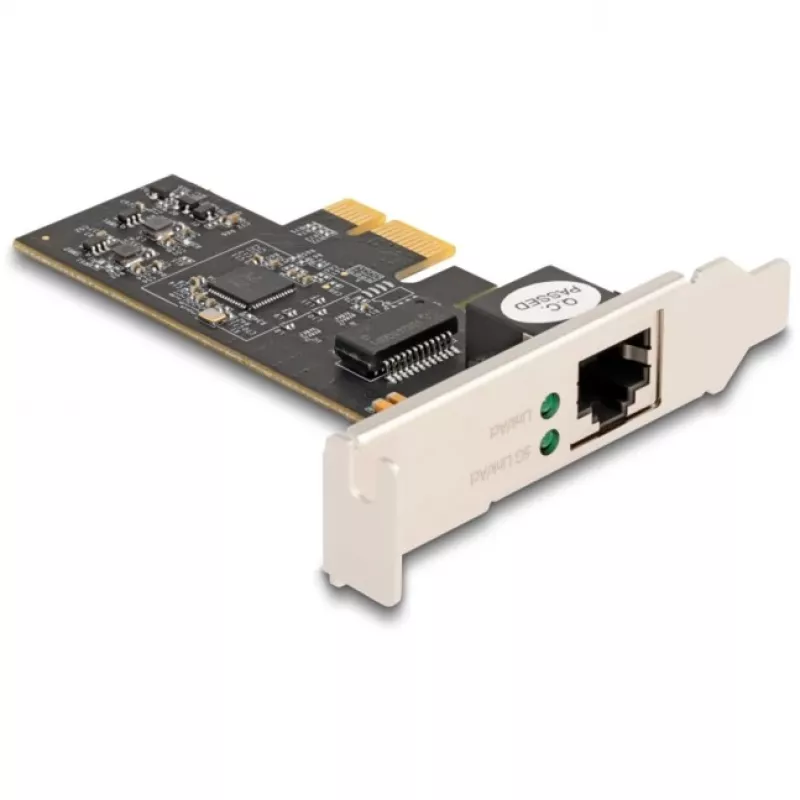 DeLOCK PCI Express x1 kaart 81260 1 x RJ45 5 Gigabit LAN RTL8126