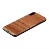 man and wood nuttelefoni ümbris iPhone XS Max — cappuccino must kaitseümbris