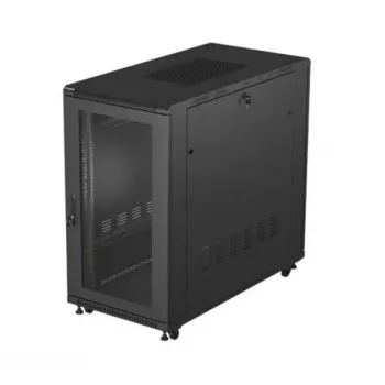 19-tolline rack-kapp LANBERG FF01-6222-23B 22U 600x1200 mm must perforeeritud ustega