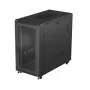 19-tolline rack-kapp LANBERG FF01-6222-23B 22U 600x1200 mm must perforeeritud ustega
