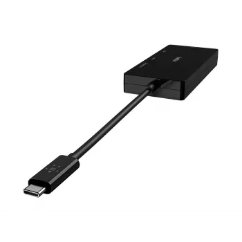 Linksys Belkin - Videoadapter - USB-C (M) to HD-15 (VGA), DVI-I, HDMI, DisplayPort (W) - 4K tugi - must (AVC003BTBK)