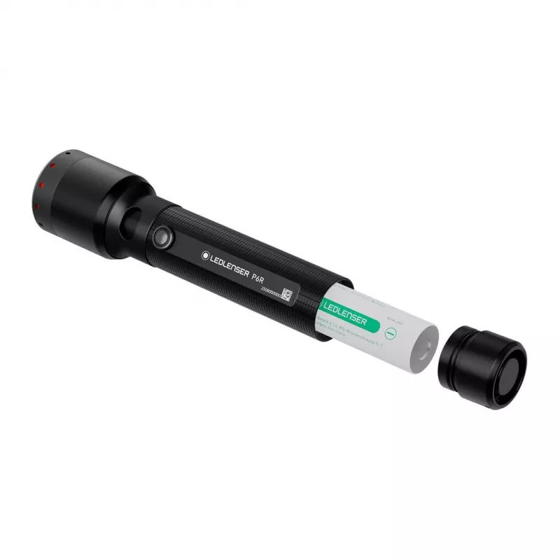Ledlenser P6R Must käeshoitav taskulamp LED