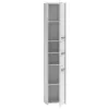 Vannitoa hoiukapp top e shop S33 BIEL — eraldiseisev, valge, 6 riiulit, 300×300×1700 mm