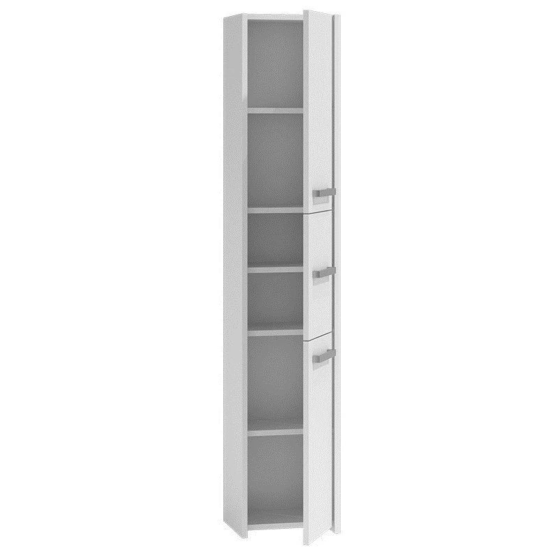 Vannitoa hoiukapp top e shop S33 BIEL — eraldiseisev, valge, 6 riiulit, 300×300×1700 mm