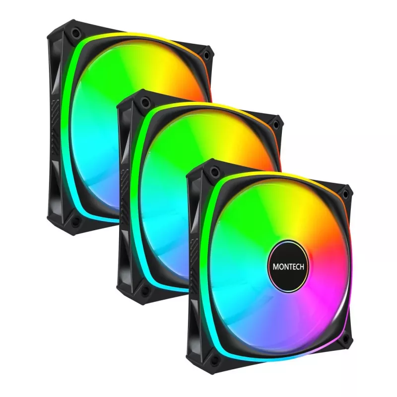 MONTECH AX120 PRO Must 120mm ARGB 3-Pack