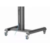 Põranda TV-alus Gembird TVS-70T-02 ekraanidele 37 tolli kuni 70 tolli, max 70 kg, VESA 200x200–600x400, kaldenurk ±5°/−12°, kõrguse reguleerimisega, rattad, kaablihaldus