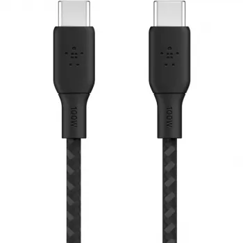 USB-kaabel Belkin CAB014bt3MBK 3m USB C Must USB 2.0