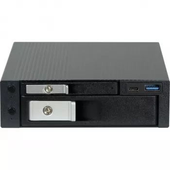 HDD-dokk INTER-TECH ST-7227U 2,5-tollistele ja 3,5-tollistele ketastele, USB 3.0 koos USB-C ja Type-A-ga