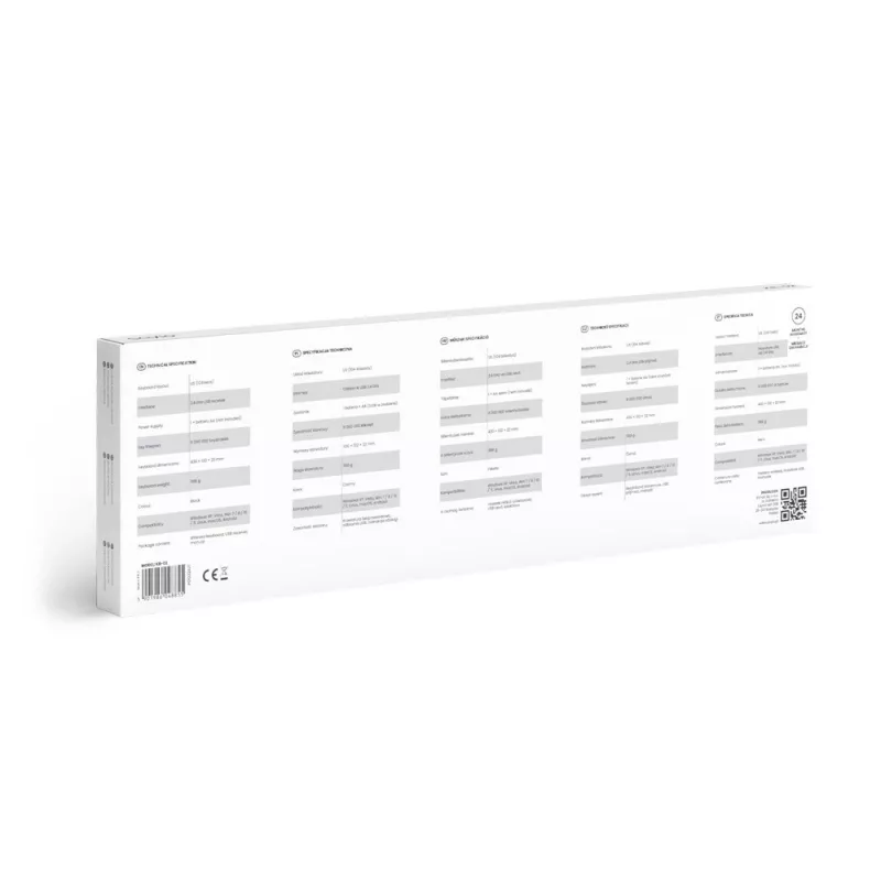 Savio KB-02 klaviatuur Kodu/Kontor USB QWERTY Must