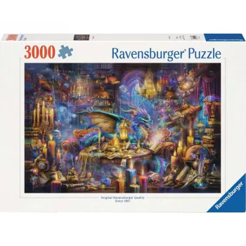 Pusle Ravensburger 3000 tükki — Draakoniraamatukogu, 3000 tükki, kaubamärk Ravensburger