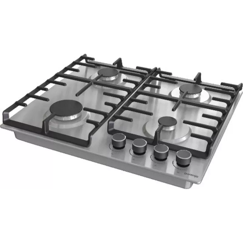 Gorenje G642ABX pliit Roostevaba teras Sisseehitatud 60 cm Gaas 4 tsooni
