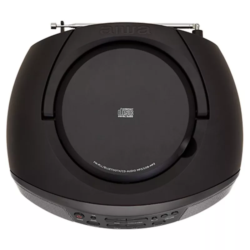 Audio mikrosüsteem Aiwa BBTU-400BK, CD/MP3/FM-PLL/BT-mängija (must)