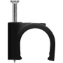 Goobay Cable Clip 16 mm, must (64686)