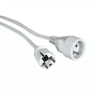 Toitekaabel LOGON PSPC03W — 3 m, valge, toitepistiku tüüp F