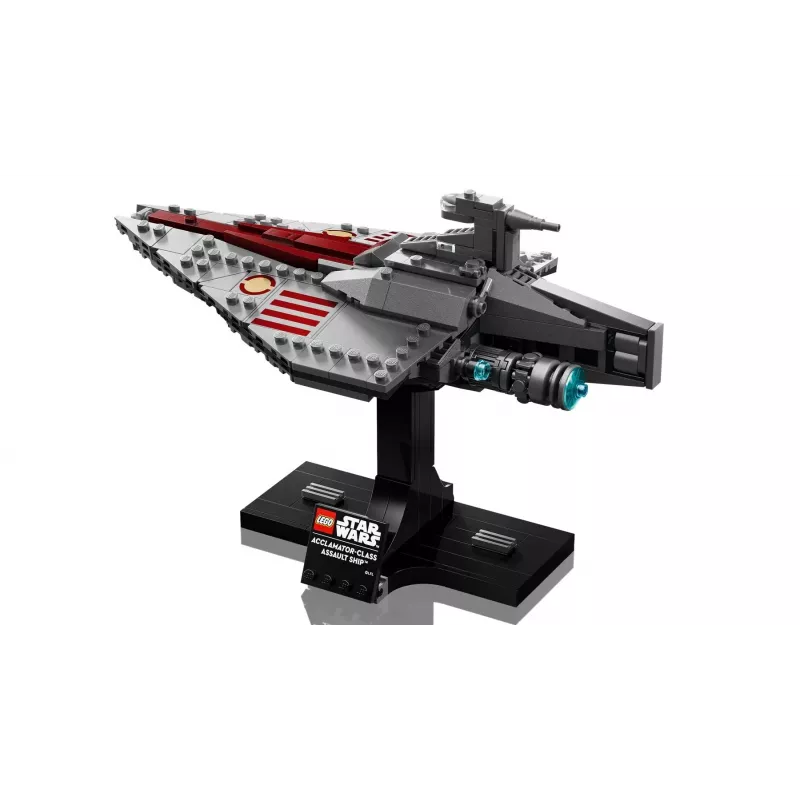 LEGO Star Wars Acclamator-klassi ründelaev komplekt 75404 — ehituskomplekt, 450 tükki, väljapanekumudel 130×150×230 mm