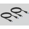DeLOCK 11495 arvuti andmevaheti 5 Gbit/s Must Plastik
