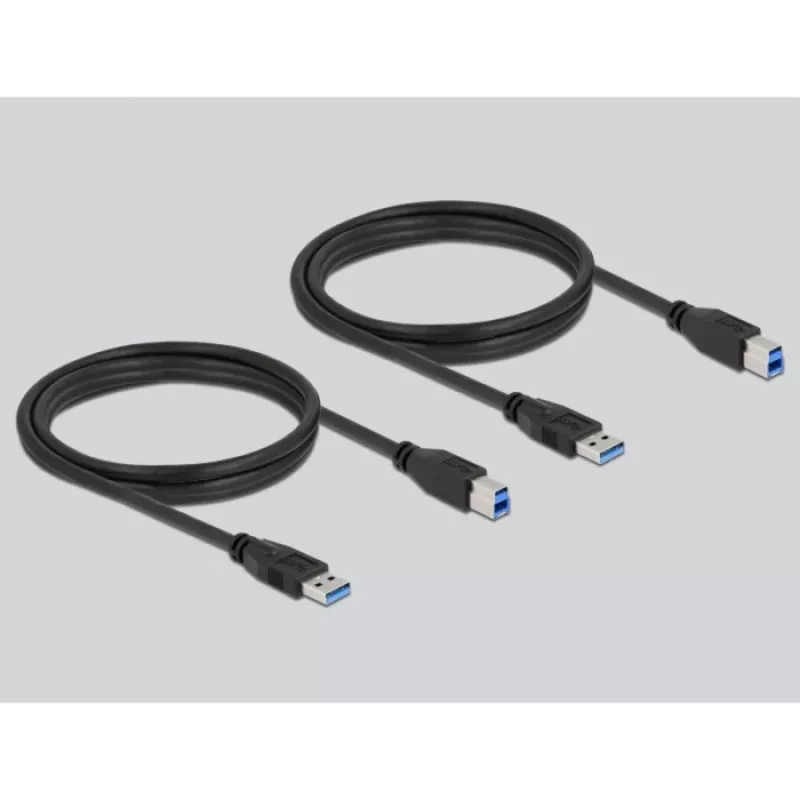 DeLOCK 11495 arvuti andmevaheti 5 Gbit/s Must Plastik