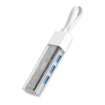 ROLINE mobiilne USB 3.2 Gen 1 jaotur, 4-suunaline, Type A+C ühenduskaabel