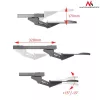 Maclean MC-757 klaviatuuri ja hiire alus lauale, 67 cm pind