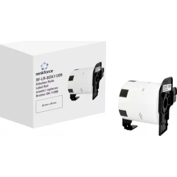 Renkforce sildirull, ühildub Brother DK-11209 62 x 29 mm paberist valge 800 tk standardsed aadressisildid RF-6027500 (RF-6027500)