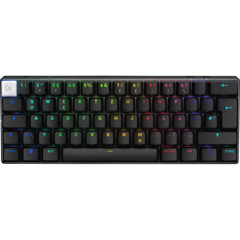 Logitech G PRO X 60 klaviatuur mängimiseks USB RF juhtmevaba Bluetooth QWERTZ Saksa must