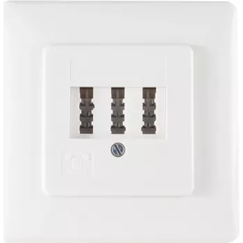 Telefonipistikupesa TAE NF/F ShiverPeaks 74051W — metallraam, mudel 74051W