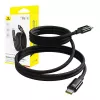 USB-C kuni USB-C laadimiskaabel Baseus Tungsten Gold 100W 1 m, must, nailon