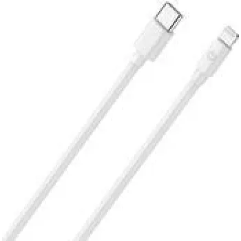 RealPoweri mobiiltelefoni kaabel 2m USB C Lightning Valge 385242