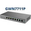 Juhitav L2 Gigabit PoE võrgukommutaator Grandstream GWN7711P — 8x RJ-45 10/100/1000, 48V DC, laua-/seinapaigaldus