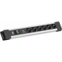 Pistikupesade komplekt Bachmann CONNECTUS 6× CEE 7/3 pistikupesaga, 1× SPD-Plus liigpingekaitse, 1× lüliti, 2,0 m kaabel