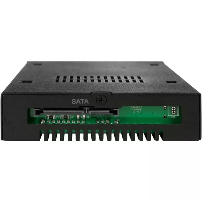 ICY DOCK - ToughArmor - MB991SK-B - 2,5 Zoll SATA HDD/SSD - Vollmetall - für 3,5 Zoll Schacht - SATA 6Gbit/s - Lüfterlos - Sicherheitsschloss