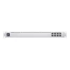Hallatav L2 võrgulüliti UBIQUITI USW-Aggregation — 8 SFP+ pesa, 10G tugi, ventilaatorita, 1U riiulisse, hõbedane