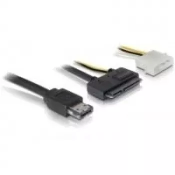 eSATAp / SATA kaabel DeLOCK 84412 1m Must