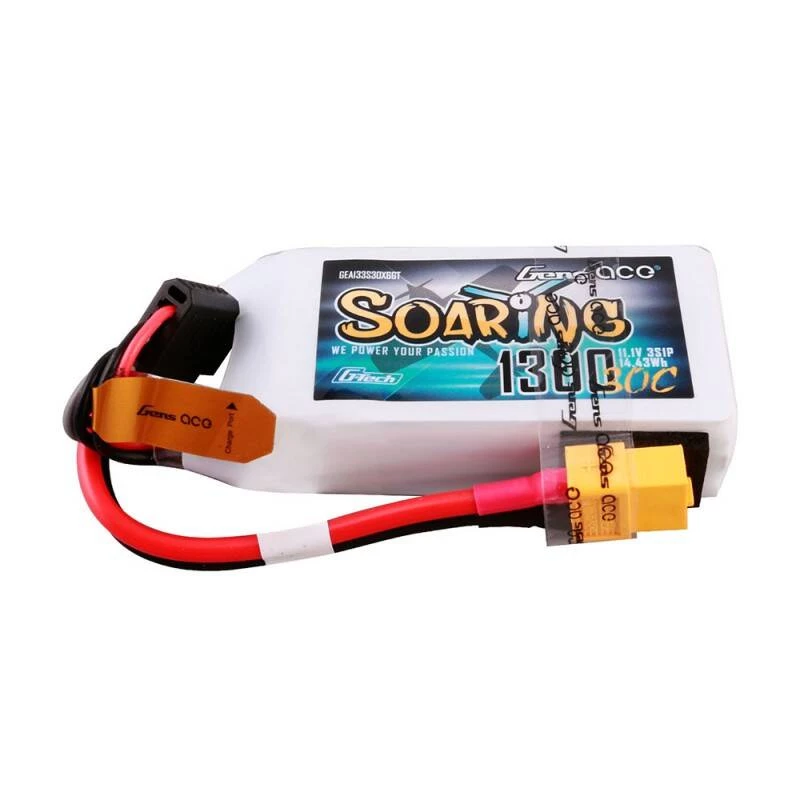 Gens ace G-Tech Soaring 1300mAh 11.1V 30C 3S1P Lipo aku