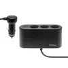Auto USB-laadija SAVIO SA-024 — universaalne mobiilseadme laadija, sisend 12–24 V, väljund 5 V, must, sigaretisüütaja