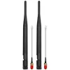 Sisene Wi‑Fi antenn QOLTEC 57046, kaheribaline 2,4–2,5 GHz ja 5,1–5,8 GHz, 5 dBi, 50 Ω