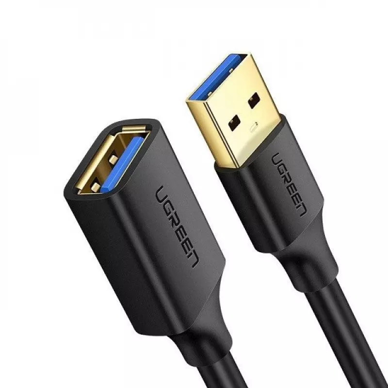 Ugreen pikenduskaabli adapter USB 3.0 (emane) kuni USB 3.0 (isane) 2 m (must)