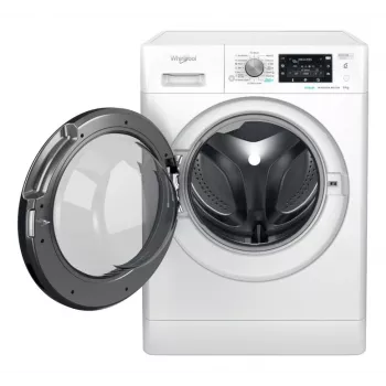 WHIRLPOOL pesumasin FFD 9489 BV EE, 9 kg, 1400 p/min, energiaklass A, sügavus 63 cm, invertermootor, mustad uksed