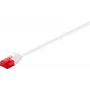 Wentronic Goobay CAT 6 õhuke-plaasterkaabel, U/UTP, valge, 3 m - vasest materjal (93694)
