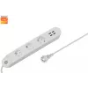 Nutikas pistikupesakomplekt Denver SHP-300U 3 vahelduvvoolupistikut Tüüp E 4 Valge