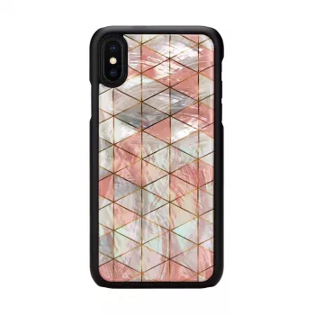 Kaitsev nutitelefoni ümbris iKins iPhone XS / iPhone X, teemantmuster, must