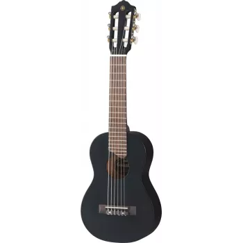 Akustiline gitalele YAMAHA GL1BL — 6 keelega klassikaline, kuusest pealispind, roosipuust sõrmlaud, must, keskmise tugevusega nailonkeeled