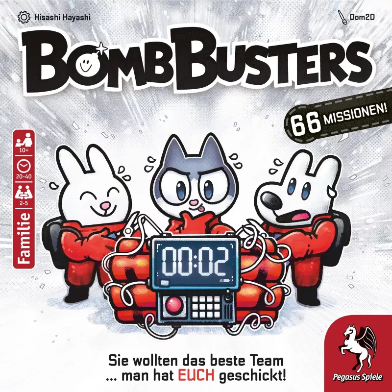 Lauamäng Pegasus Spiele Pegasus Bomb Busters (Spiel des Jahres 2025) – pere strateegiamäng