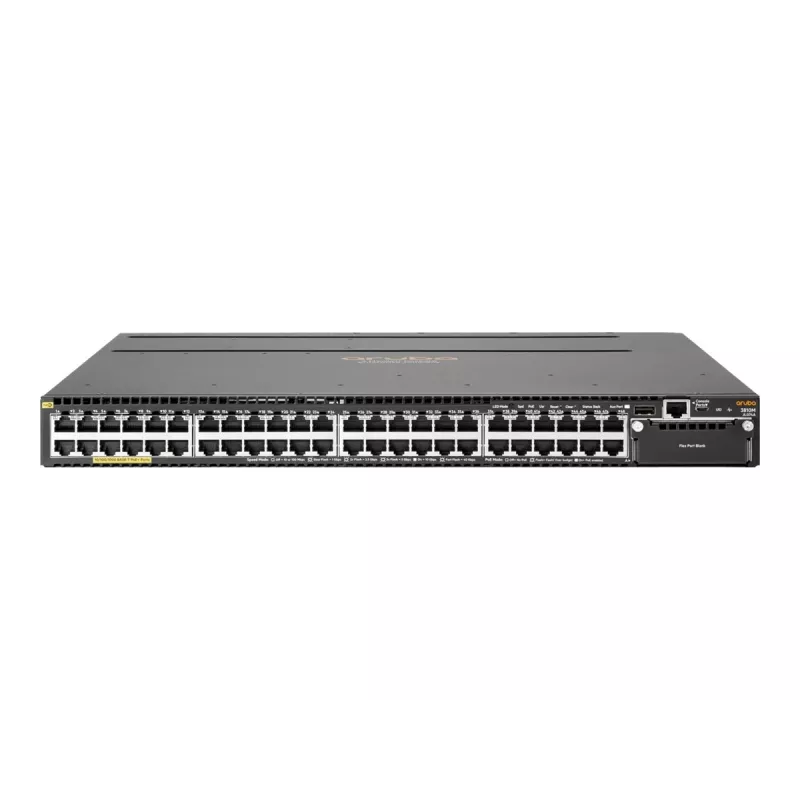 HPE - Aruba seeria - Lüliti - 3810M 48G PoE+ 1 pesa L3 - hallatav - 48 x 10/100/1000 (PoE+) - riiulile paigaldatav - PoE+