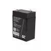 UPS-i aku roheline Cell AGM15, 6 V, 4 Ah, suletud pliiaku (VRLA), must, 680 g