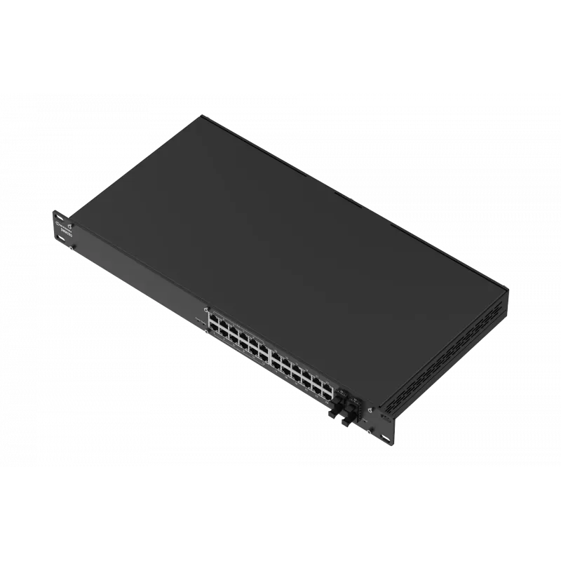 Teltonika SWM280 tööstuslik haldatav lüliti, 24x GLAN, 4x SFP, pooleldi PoE lüliti 12x PoE+